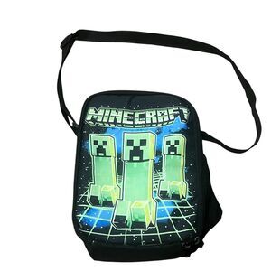 Minecraft Creeper crossbody Lunch bag lunch box‎